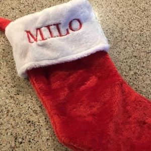 Custom Embroidered Christmas Plush Stocking